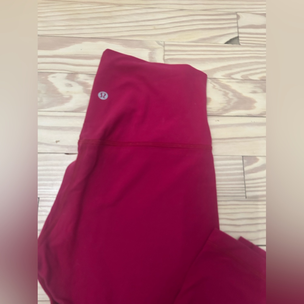 Lululemon Red Leggings